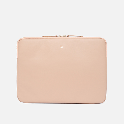 Leather Laptop sleeve 14 inch with zipper