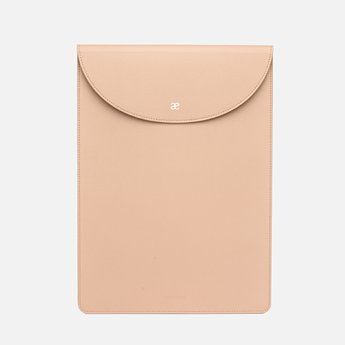 Leather Laptop Sleeve 14 inch slim-Vertical