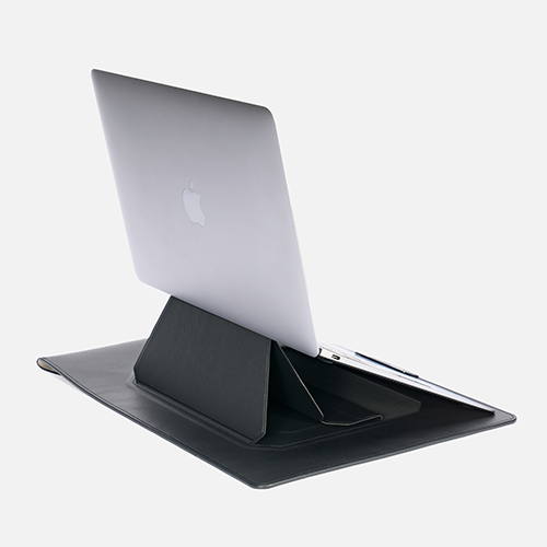 leather Laptop Sleeve with Stand Horizonal