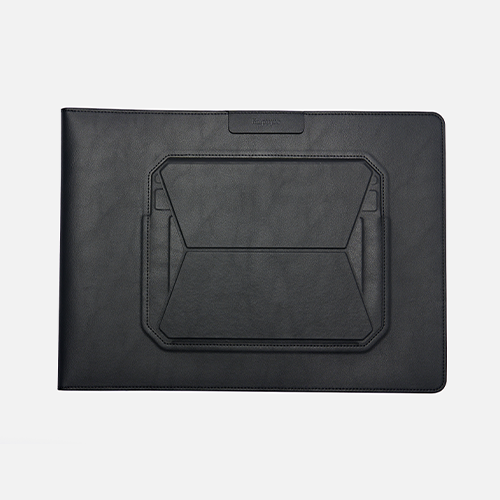 Leather Laptop Sleeve 14 Inch with Stand Vertical