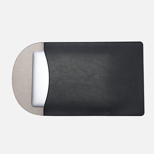 Leather Laptop Sleeve 14 Inch with Stand Vertical