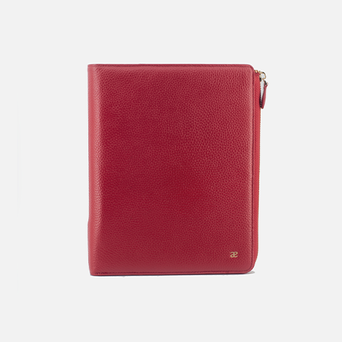Leather Personal Planner with Zipper A5