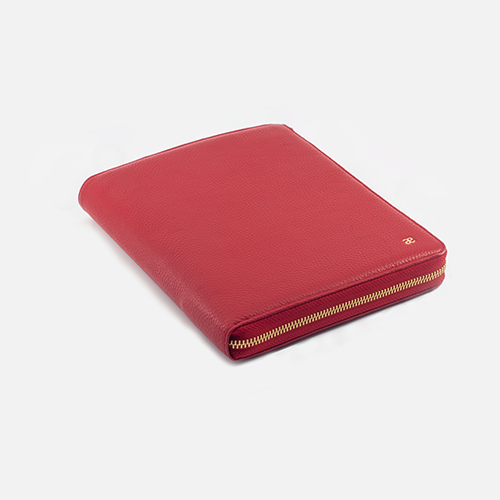 Leather Personal Planner with Zipper A5