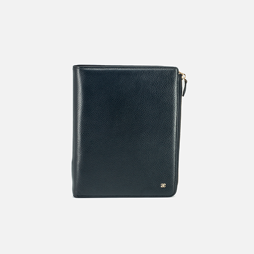Leather Personal Planner with Zipper A5