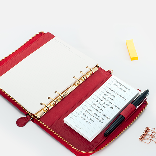 Leather Personal planner A6