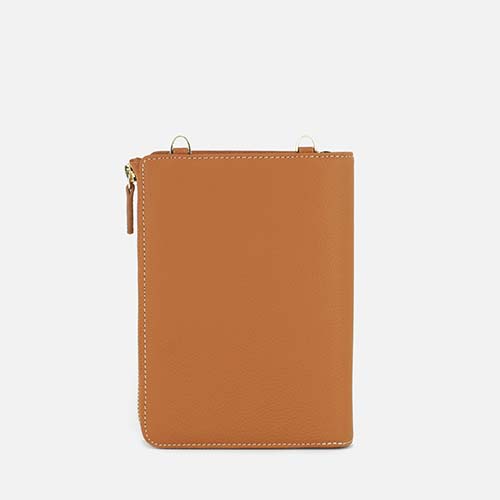 Leather Personal planner bag lychee grain A6