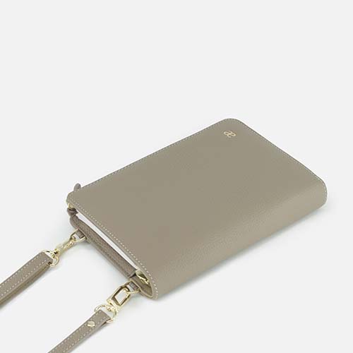 Leather Personal planner bag lychee grain A6