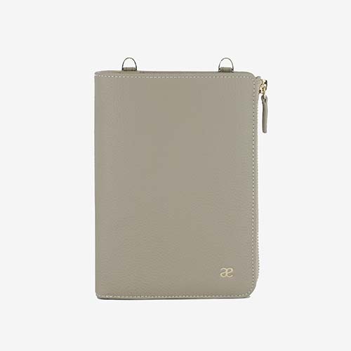 Leather Personal planner bag lychee grain A6