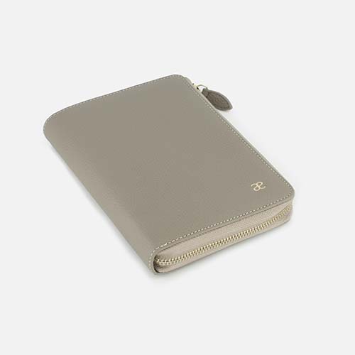 Leather Personal planner bag lychee grain A6