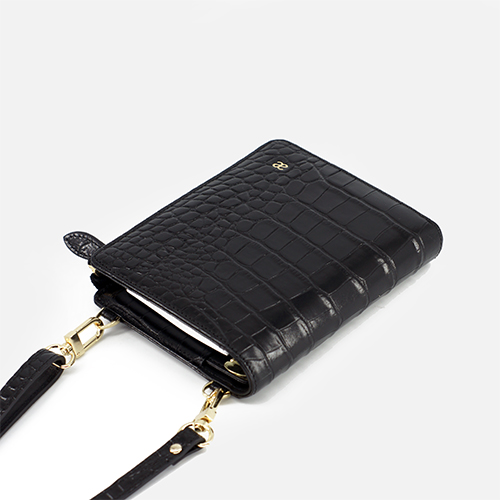 Leather Personal Planner A7 crocodile pattern
