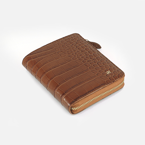 Leather Personal Planner A7 crocodile pattern