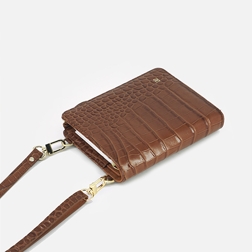 Leather Personal Planner A7 crocodile pattern