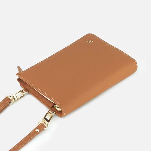 Leather Personal planner bag lychee grain A6