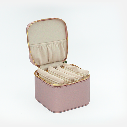 Jewelry Organizer with 6 Velvet Zip Pocket-Small Size